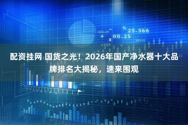 配资挂网 国货之光！2026年国产净水器十大品牌排名大揭秘，速来围观